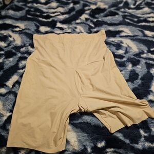 MaidenForm Beige High-Waisted Shapewear Shorts